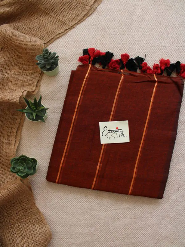 Rust Suti Saree