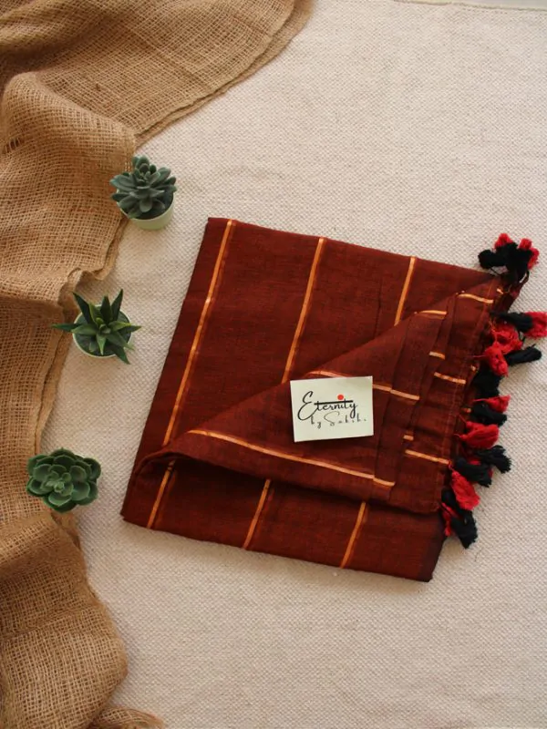Rust Suti Saree