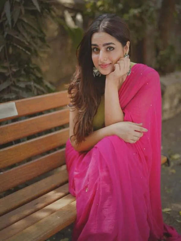 Pink tara saree