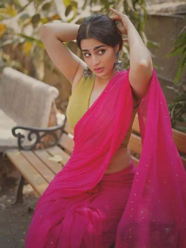 Pink tara saree