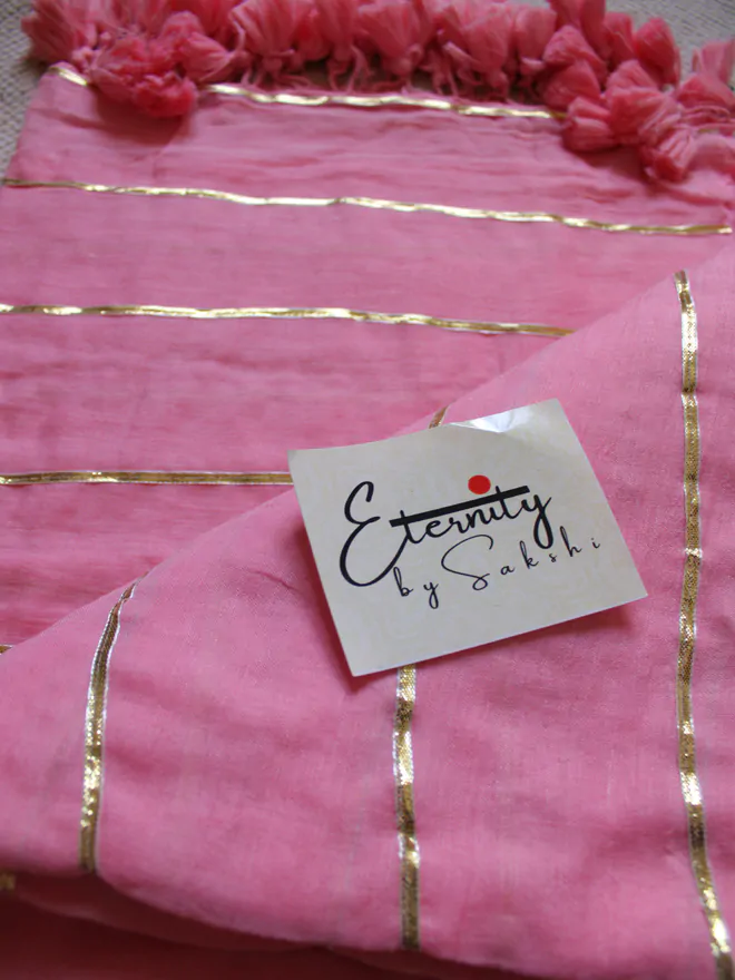 Pink Rangrez Saree