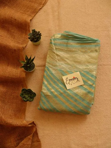 Sea Green Banarasi Saree