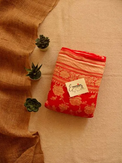 Red Banarasi Saree