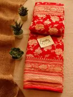 Red Banarasi Saree