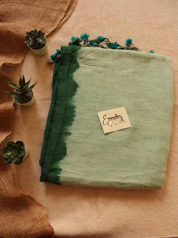 Pista Green Ombre Saree