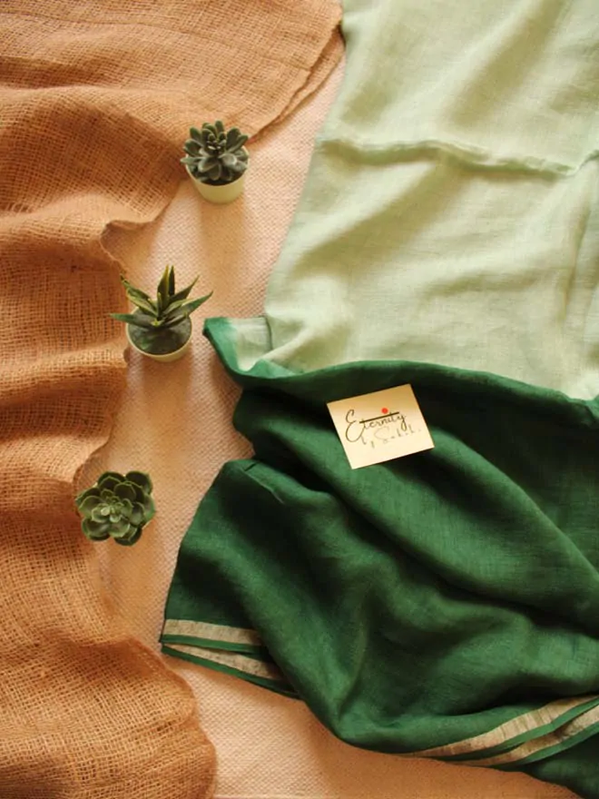 Pista Green Ombre Saree