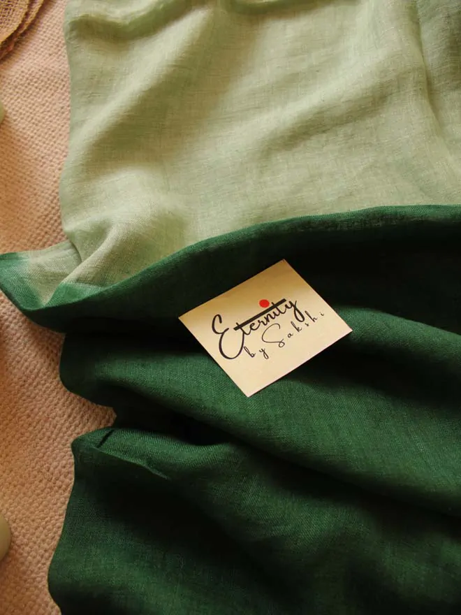 Pista Green Ombre Saree