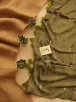 Olive Green Noor Saree