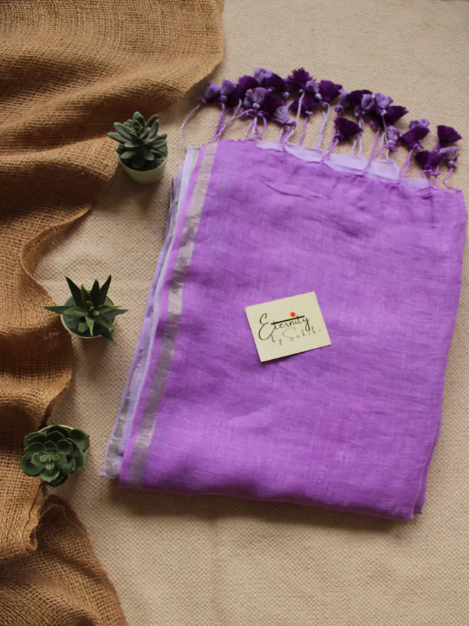 Lilac Ombre Saree