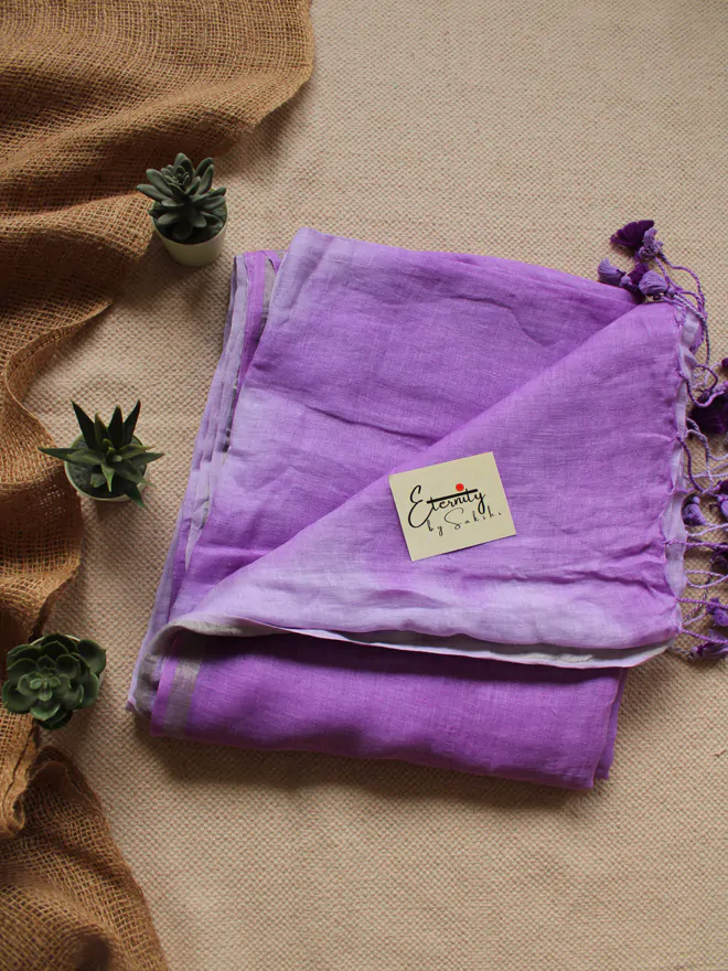Lilac Ombre Saree