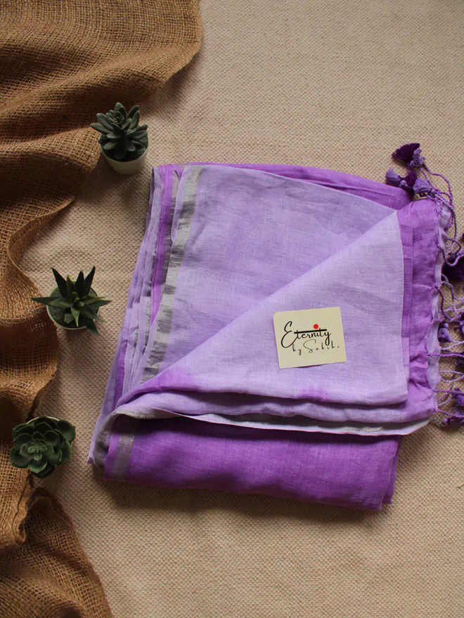 Lilac Ombre Saree
