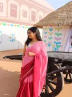 Peach Ombre Saree