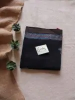 Black with Blue Border Mangalgiri Saree