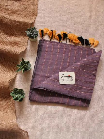 Mauve Suti Saree