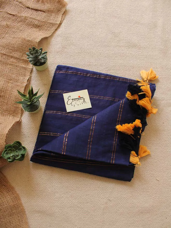 Blue Parallel Universe Saree