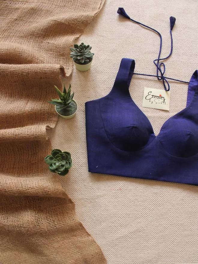 Blue Madhubala Ready-2-Wear Blouse