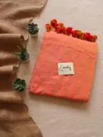 Peach Meena Saree