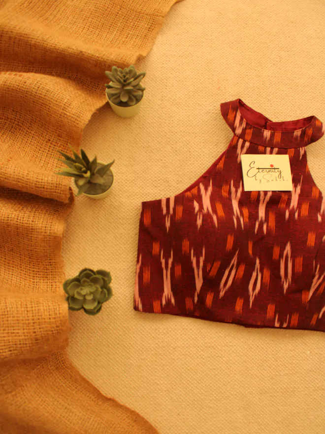 Basic Maroon Ready to wear blouse