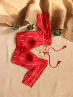 Red Ikat Blouse