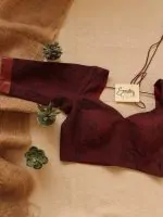 Maroon Mangalgiri Blouse
