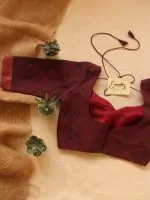Maroon Mangalgiri Blouse
