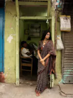 Jheel Mangalgiri Ajrakh Saree