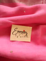 Baby Pink Raina Linen Saree