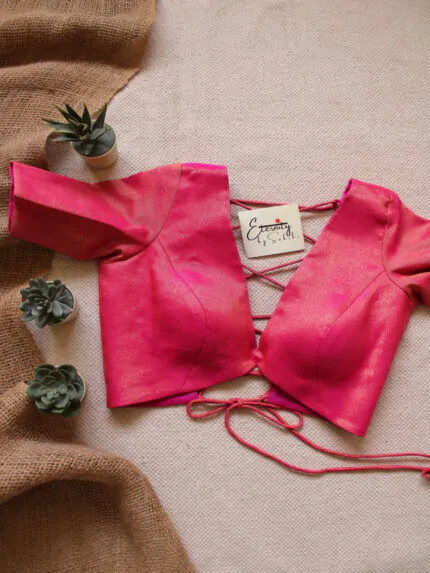 Gulaabi Backless Blouse