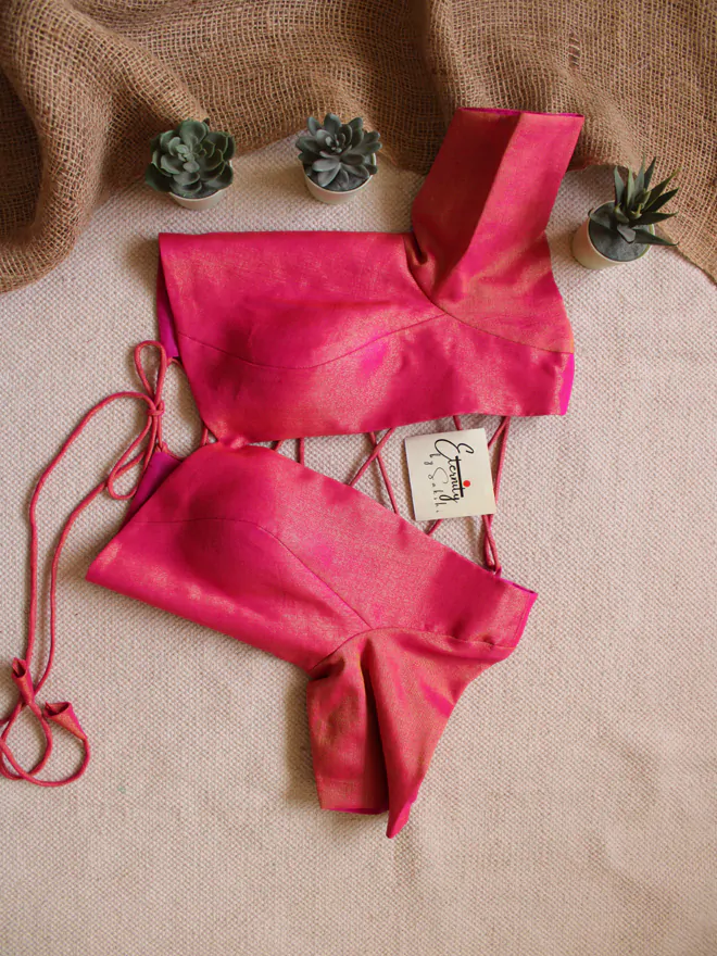 Gulaabi Backless Blouse