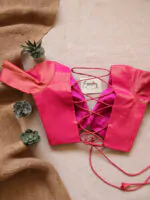 Gulaabi Backless Blouse