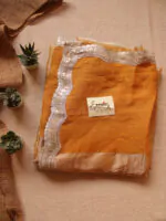 Turmeric Metallic Linen Saree