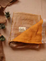 Turmeric Metallic Linen Saree