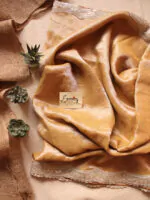 Turmeric Metallic Linen Saree