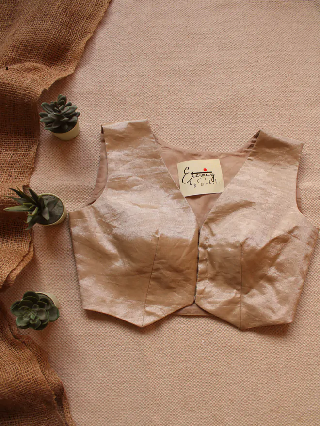 Zari Waistcoat Blouse