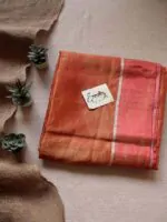 Aza Metallic Linen Saree