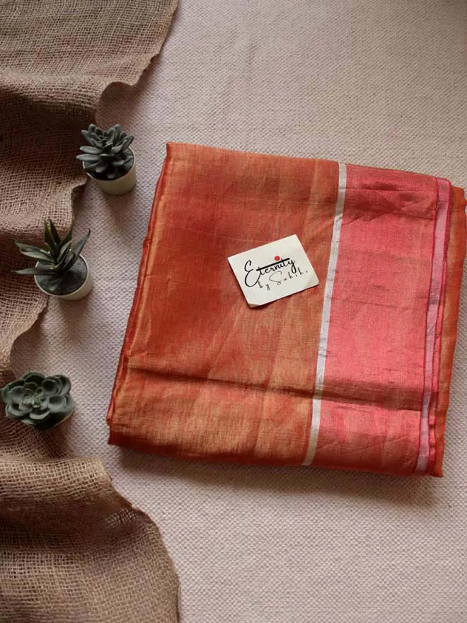 Aza Metallic Linen Saree