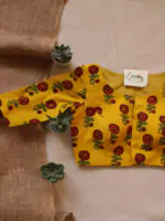 Yellow Ajrakh Blouse