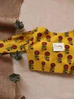 Yellow Ajrakh Blouse