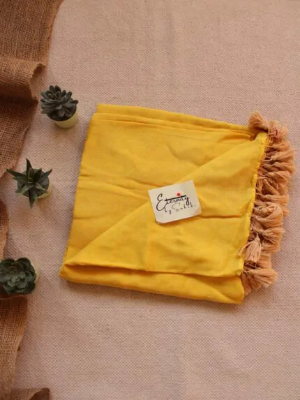 YELLOW BREEZY SAREE