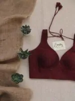 Maroon Madhubala Blouse