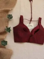 Maroon Madhubala Blouse
