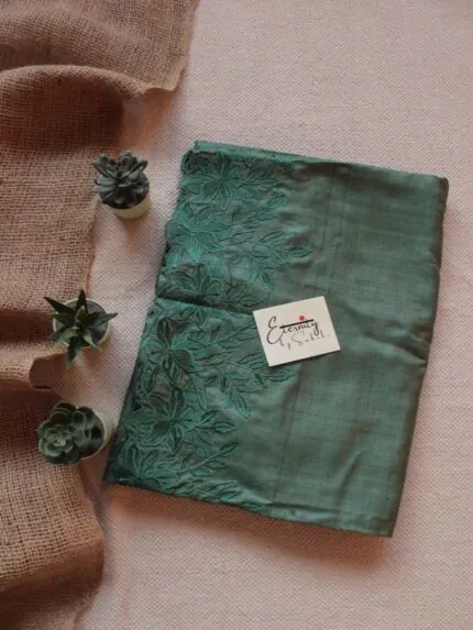 Pearl Green Tussar Saree