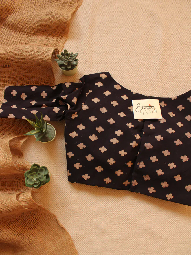 Black Ajrakh Blouse