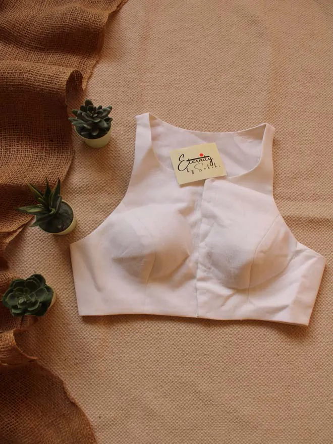 Gulmohar White Blouse