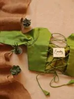 Green Backless Blouse