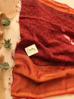 Brick Red Falak Saree