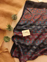 Indigo Modal Ajrakh Saree