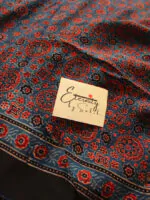 Indigo Modal Ajrakh Saree