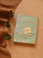 Aqua Blue Handwoven Silk Banarasi Saree