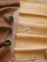 Handwoven Nude Tissue Banarasi Saree